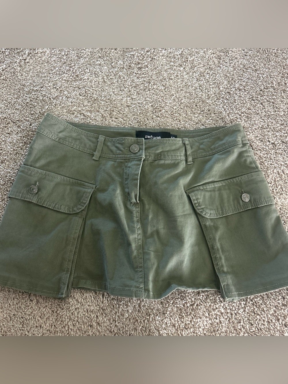 Refuge (Charolette Russe) Olive/Army Green Utility Cargo Skort S